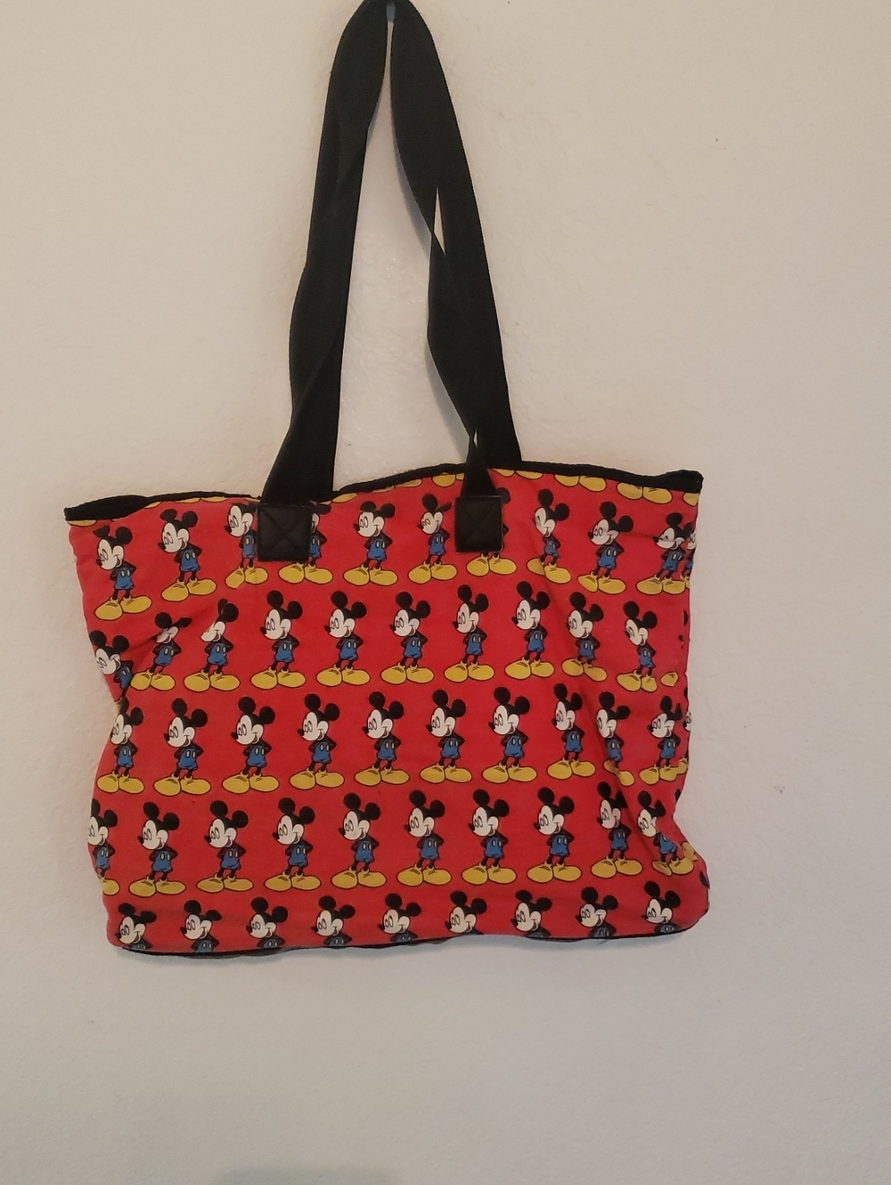 90's Disney Mickey Mouse Tote Bag Collectable Vintage 13x17